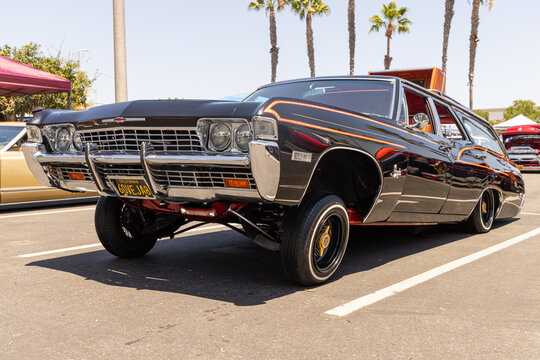  1970s Chevy Impala Station Wagon Lowrider 23rd Annual Cruise For the Cause Otay Ranch Town Center Chula Vista California August 3 2025 