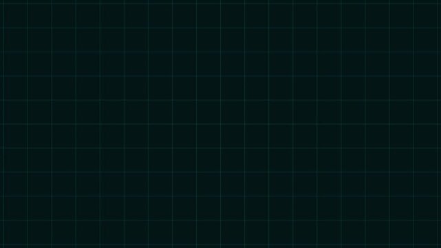 Dark teal grid animation features thin cyan lines and shapes. Teal grid layout serves as modern digital interface framing. Grid animation sequence loops beautifully.
