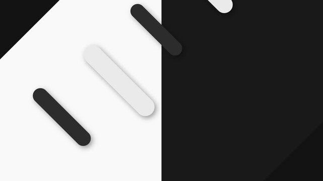 Minimalist abstract design featuring diagonal lines on a split background
