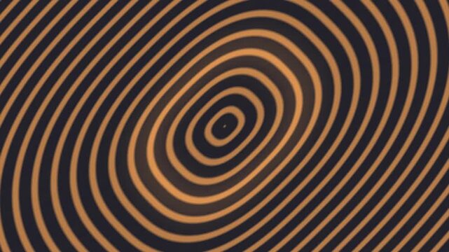 Copper orange nested superellipse contours breathing in geometric waves