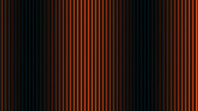 Abstract composition of vertical lines with red and orange color accents
