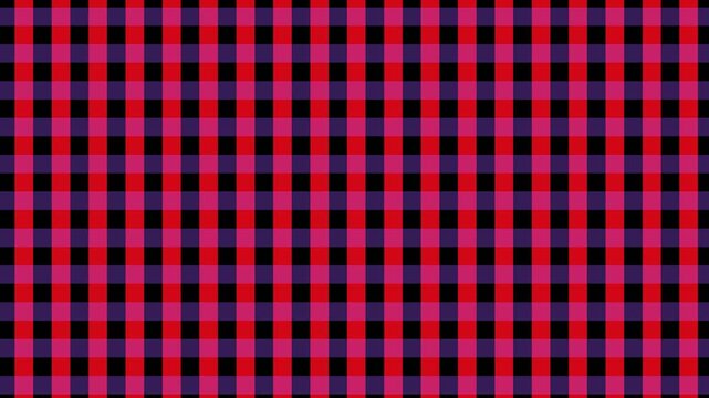 Abstract geometric pattern featuring vibrant pink and deep blue grid lines