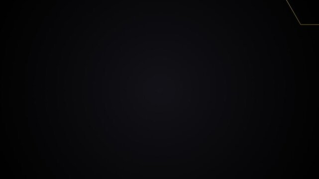 Minimalist dark background featuring a subtle golden geometric corner frame
