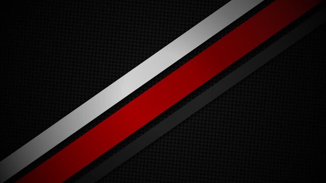 Abstract background featuring diagonal red and silver stripes on dark black