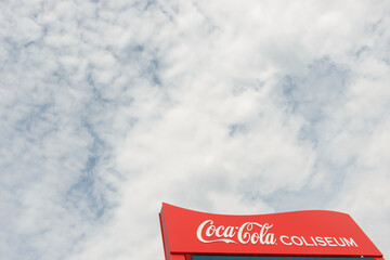 Obraz premium sky and sign (Coca-Cola Coliseum, 19 Nunavut Rd, Exhibition Place, Toronto)