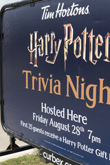 Naklejka premium cross country Harry Potter promotion at Tim Hortons (to celebrate two major milestones: the 25th anniversary of the first Harry Potter film and the annual 