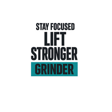 STAY FOCUSED Modern Minimalist Gym Typography T-Shirt Design