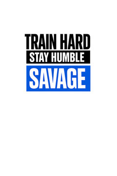 TRAIN HARD Premium Fitness Typography Graphic for Apparel