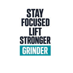 Obraz premium STAY FOCUSED Premium Fitness Typography Graphic for Apparel