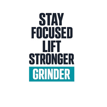 STAY FOCUSED Premium Fitness Typography Graphic for Apparel