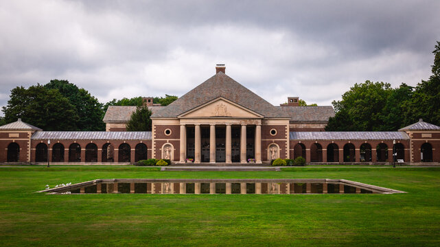 Hall of Springs Reflection at Saratoga Spa State Park New York