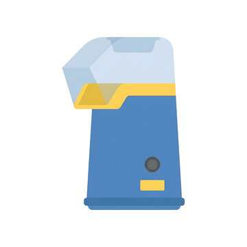 Popcorn vector maker machine icon in flat style