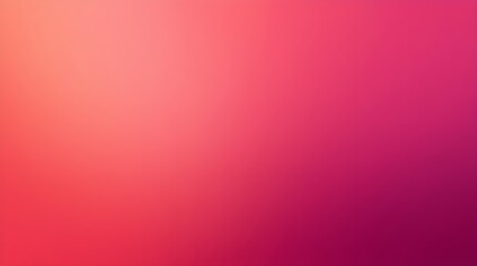 Fototapeta premium Vibrant warm pink and coral orange smooth gradient background with soft glowing light effects for modern minimalist digital cover designs.