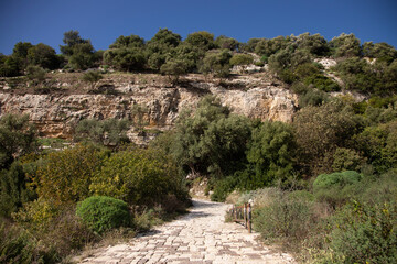 Obraz premium Ruins of the ancient city of Noto (Noto Antica) on the island of Sicily, Italy.