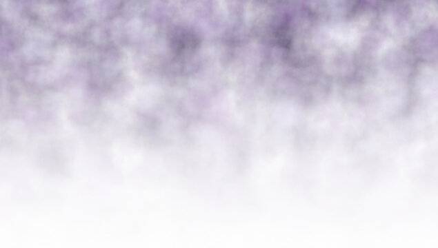 Purple dust cloud texture with gradient shading is displayed on transparent background atmospheric smoky grainy foggy abstract pattern overlay effect tone haze