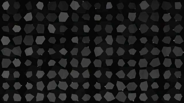 Abstract dark grey geometric pattern with shifting polygonal shapes for digital background