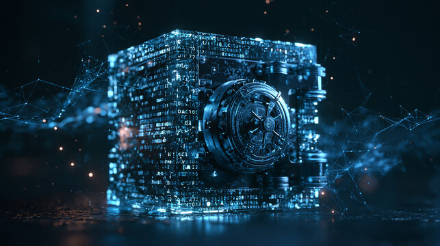 Digital Data Vault With Cybersecurity Network and Encrypted Storage Technology