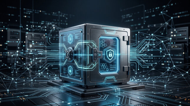Cybersecurity Data Protection System With Secure Server and Digital Network Connections