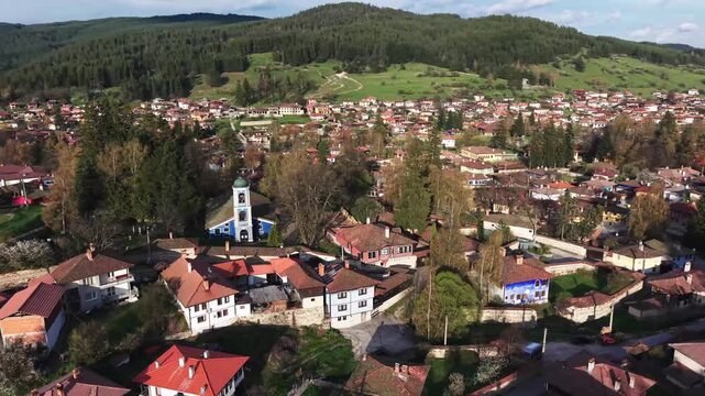 Historic Architecture of Koprivshtitsa from Above