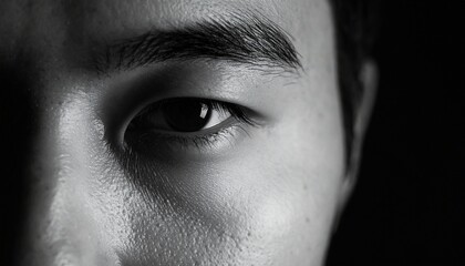 Naklejka premium 男性モデルの顔