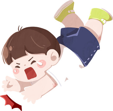 転ぶ子ども