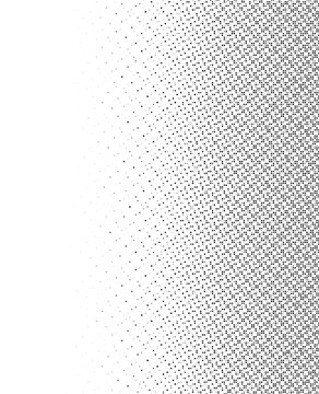 Abstract halftone pattern with gradient of black dots