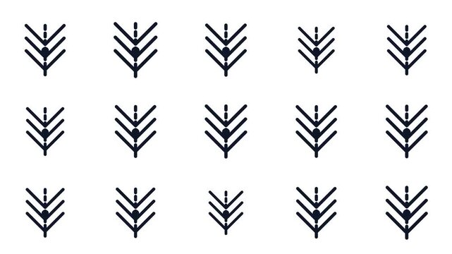 Textile Industry Knit Pattern Icon Grid Pulsing Gently