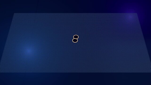Gravity wave collision simulation showing black hole merge in spacetime grid ripple animation
