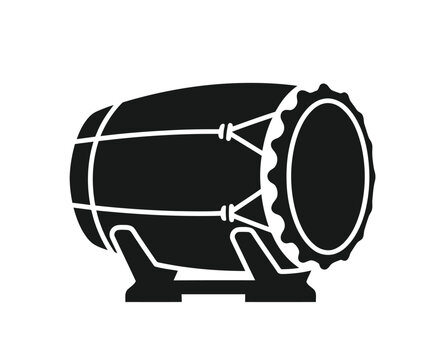 Illustration of a Traditional Indonesian Gamelan Drum.