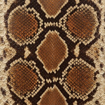 Tan Brown Python Snake Skin Seamless Pattern
