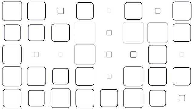 Minimalist Geometric Rounded Square Pattern For Motion Background