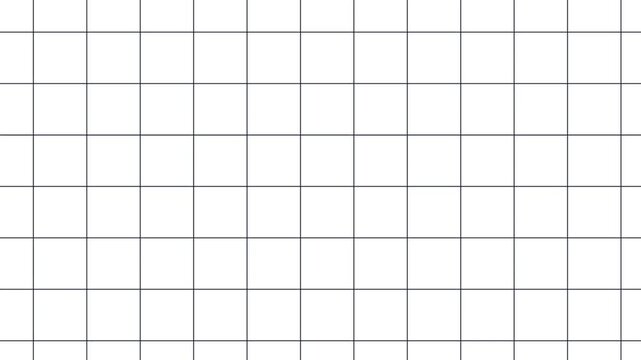Thin Shifting Grid Pattern White Minimalist