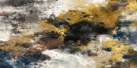 Textured contemporary modern abstract painting with layered brushwork in neutral tones © CHREMOS