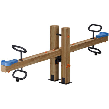 Wooden Outdoor Playground Seesaw Kids Play Equipment