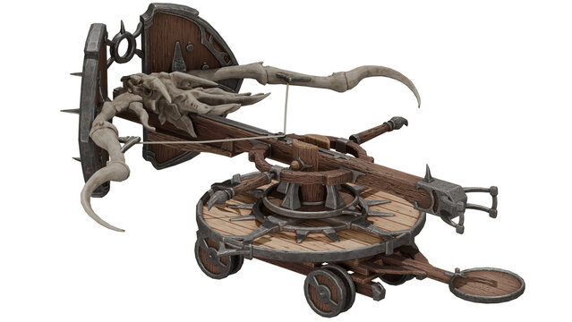 Ballista Dragon Head Fantasy Siege Weapon Art