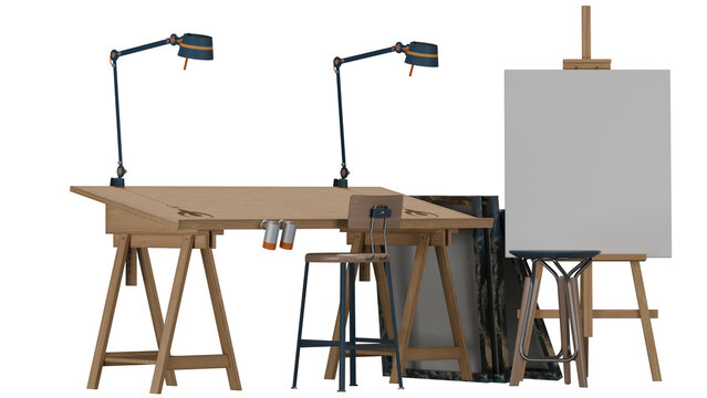 Art Drafting Desk Drawing Table Design Studio