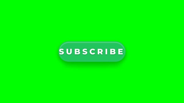 Neon Outline Subscribe Button For Social Media Engagement
