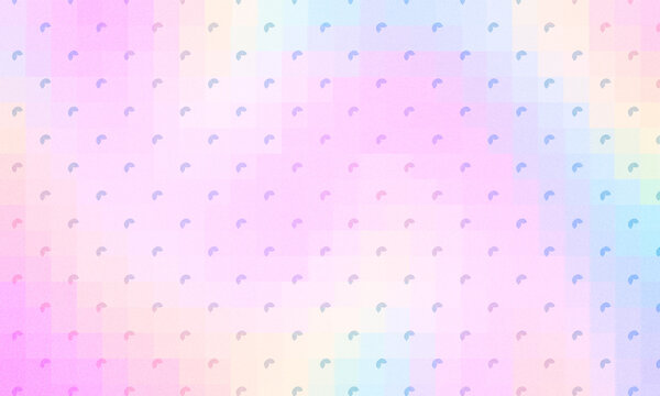 Pastel rainbow geometric pattern with rounded squares a colorful background texture