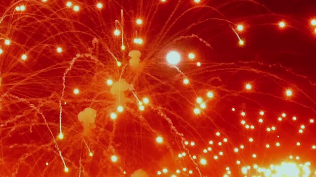 Brilliant sparks illuminate the sky. Fiery showers burst and fade. Celebrate a warm Summer evening with an ecstatic festival of pyrotechnics.