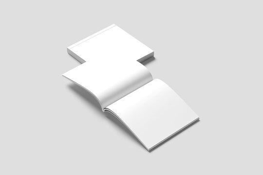 Square Magazine Mockup