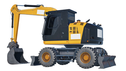  excavator isolated on white © Tanon