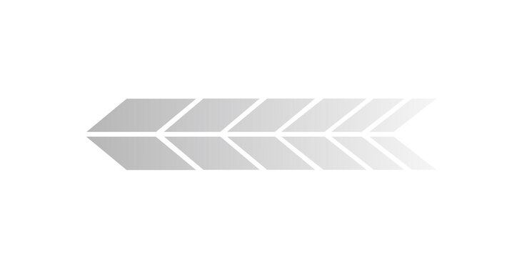 Abstract arrow graphic with fading diagonal stripes