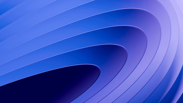 Abstract 3D purple and blue layered curves background, ideal for technology wallpaper, corporate presentations, digital web banners, poster covers, modern branding, and software UI graphics