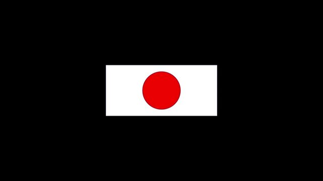 White  Rectangular and red circle shape on black background 4k animation video,,,,,,, 