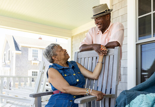 Senior Black couple portrait  Lifestyle holding hands