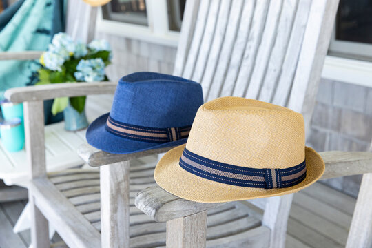 Two summer fashion hat nobody