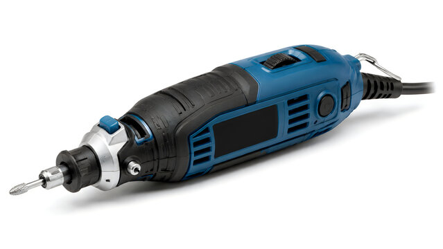 Rotary tool blue and black for grinding and polishing.