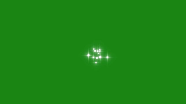 luxury white glitter sparkle trail burst animation glowing cosmic star particle explosion abstract fairy magic dust line twinkling starlight overlay green screen motion background 4k video