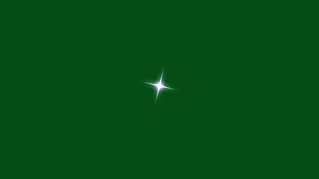 Twinkling stars 4k animation on green screen background.dazzling glowing stars, magical twinkling stars.twinkle star sparkle animation,doodle cartoon twinkling stars with glitter burst effect.