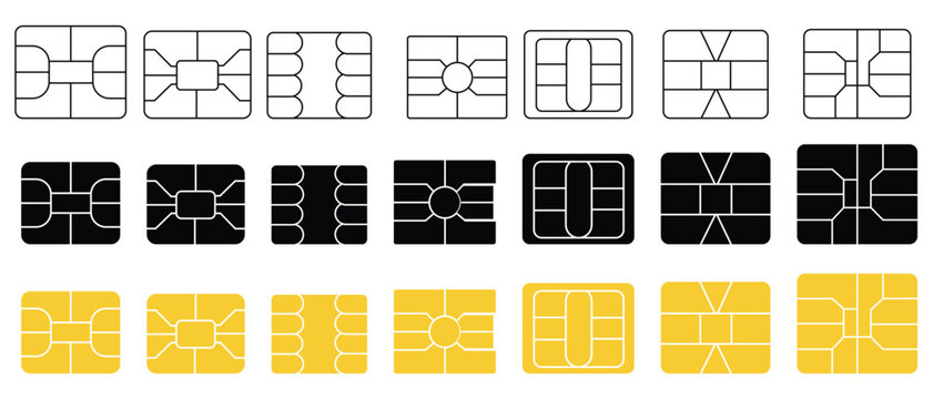 Set of different sim cards vector. SIM card icon symbol. SIM card mobile sim cards icon. Vector illustration. 
 